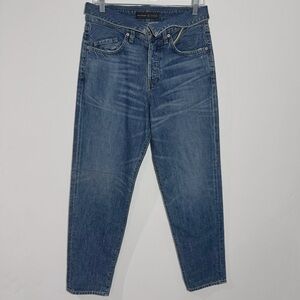 NWT Jean Atelier Flip Top High Rise Straight‎ Jeans True Blue Size 28